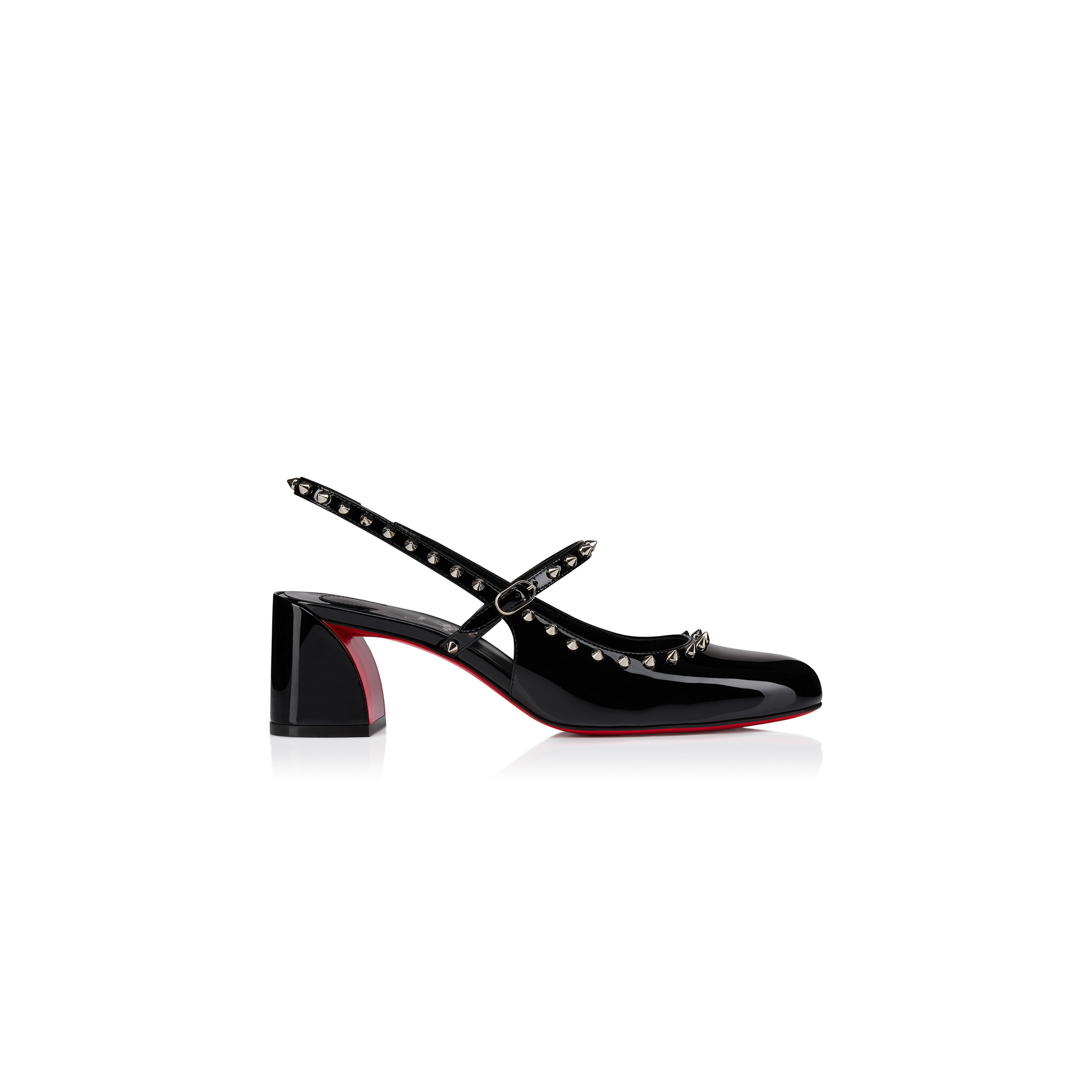 Ch**an louboutin janispikes 55 mm mary janes-patent leather-black-women 1250705b439